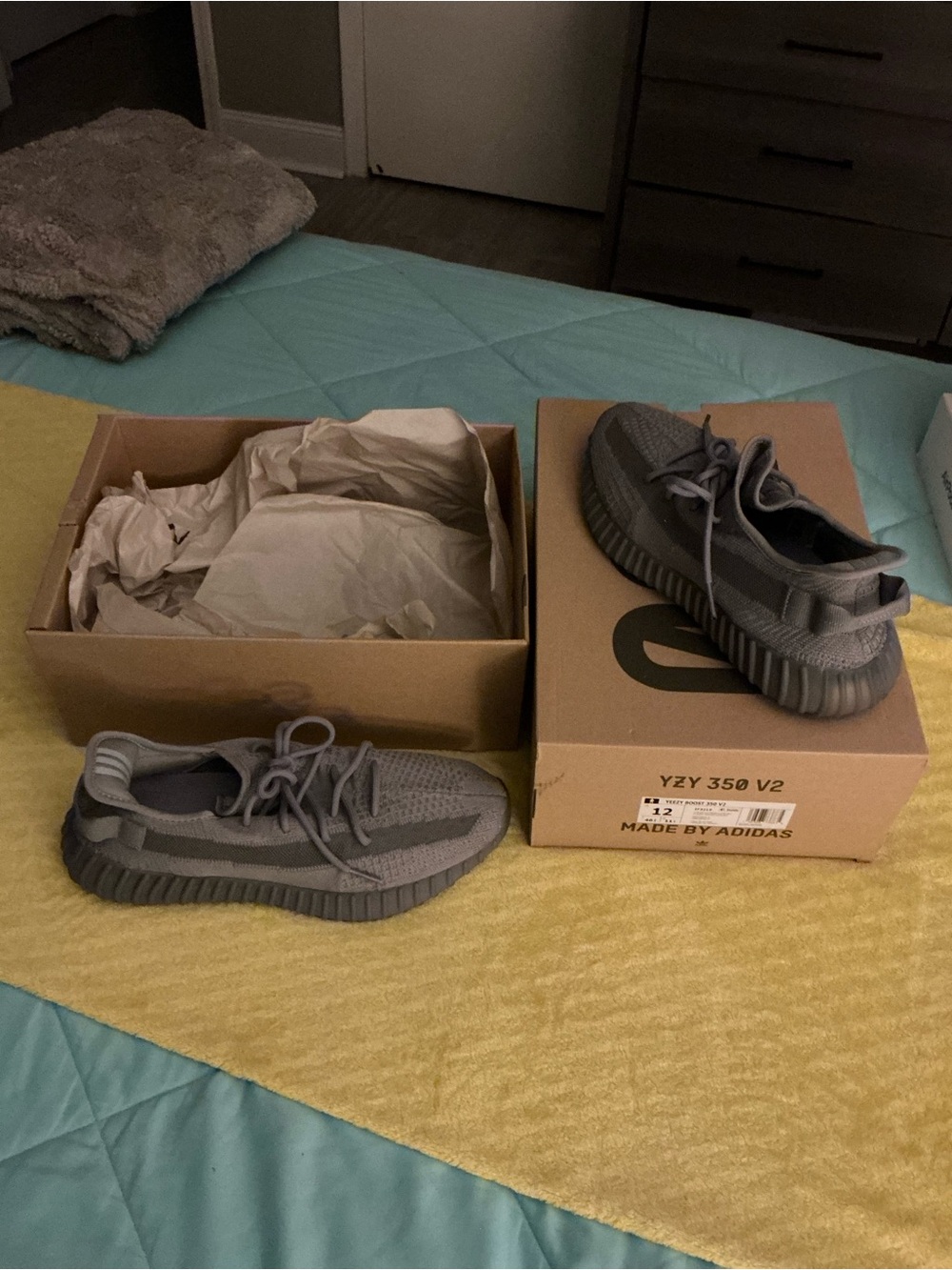 Adidas Gray Yeezy Sneakers